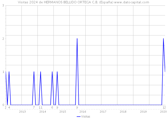 Visitas 2024 de HERMANOS BELLIDO ORTEGA C.B. (España) 