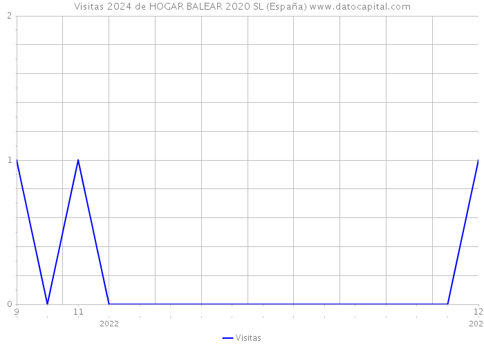 Visitas 2024 de HOGAR BALEAR 2020 SL (España) 