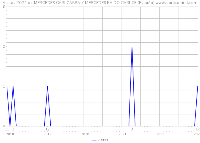 Visitas 2024 de MERCEDES GARI GARRA Y MERCEDES RAIDO GARI CB (España) 