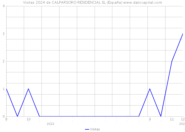 Visitas 2024 de CALPARSORO RESIDENCIAL SL (España) 