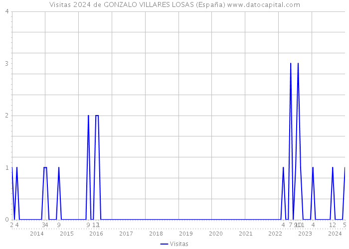 Visitas 2024 de GONZALO VILLARES LOSAS (España) 