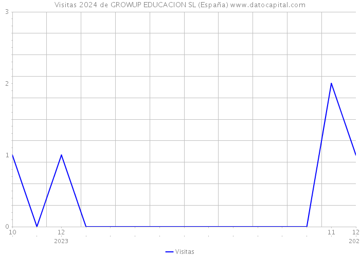 Visitas 2024 de GROWUP EDUCACION SL (España) 
