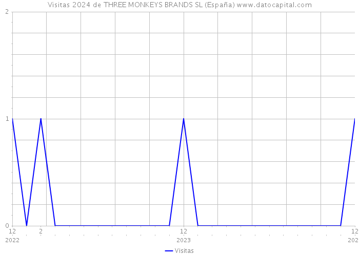 Visitas 2024 de THREE MONKEYS BRANDS SL (España) 