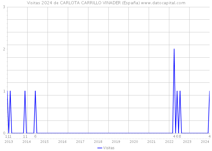 Visitas 2024 de CARLOTA CARRILLO VINADER (España) 
