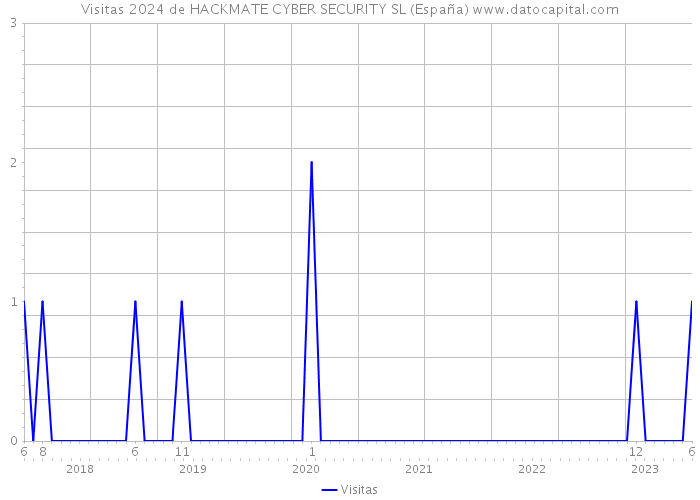 Visitas 2024 de HACKMATE CYBER SECURITY SL (España) 