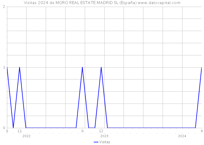 Visitas 2024 de MORO REAL ESTATE MADRID SL (España) 