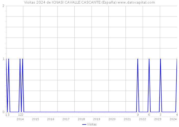 Visitas 2024 de IGNASI CAVALLE CASCANTE (España) 