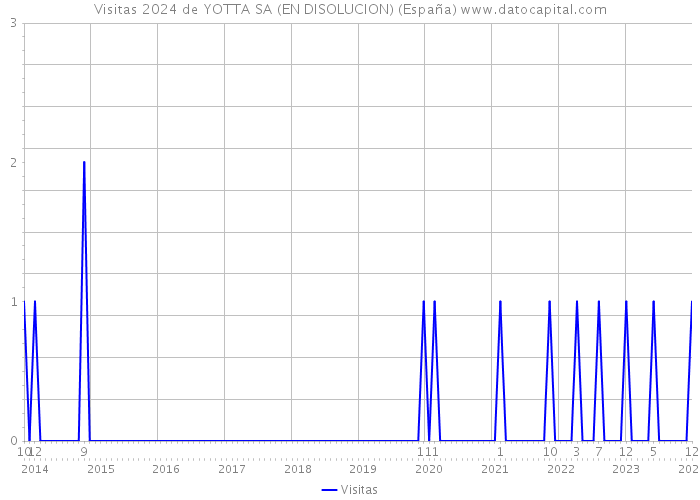 Visitas 2024 de YOTTA SA (EN DISOLUCION) (España) 