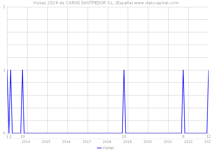 Visitas 2024 de CARNS SANTPEDOR S.L. (España) 