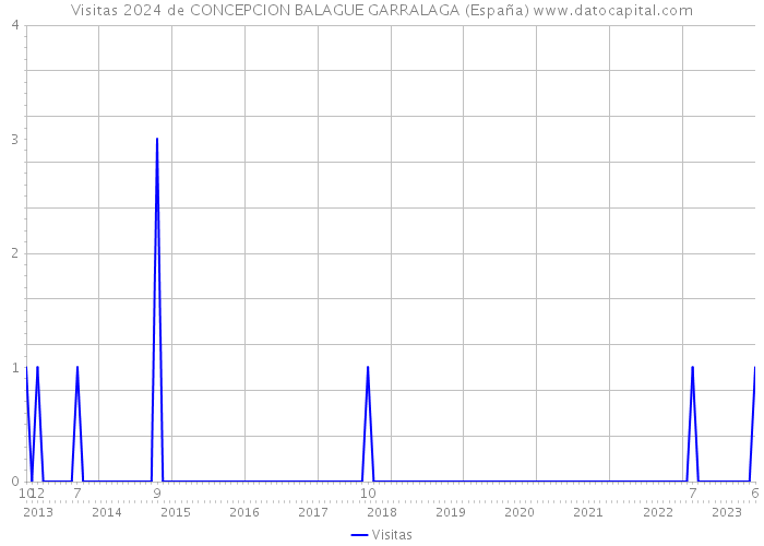 Visitas 2024 de CONCEPCION BALAGUE GARRALAGA (España) 