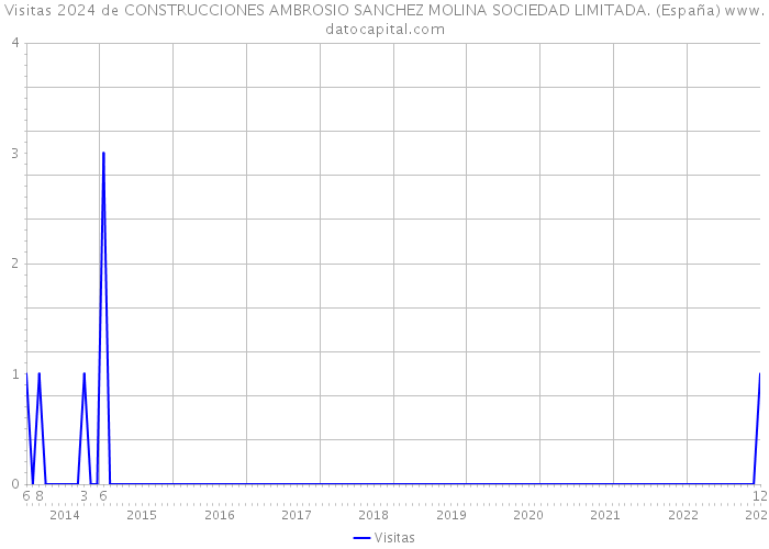 Visitas 2024 de CONSTRUCCIONES AMBROSIO SANCHEZ MOLINA SOCIEDAD LIMITADA. (España) 