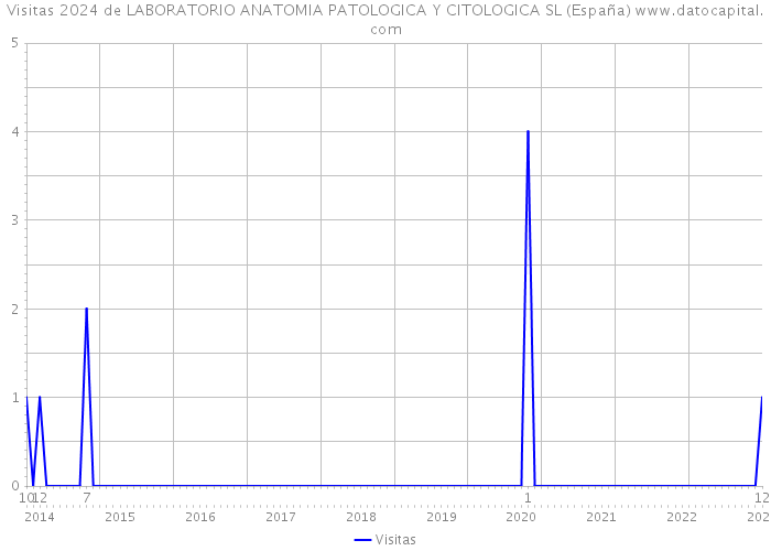 Visitas 2024 de LABORATORIO ANATOMIA PATOLOGICA Y CITOLOGICA SL (España) 