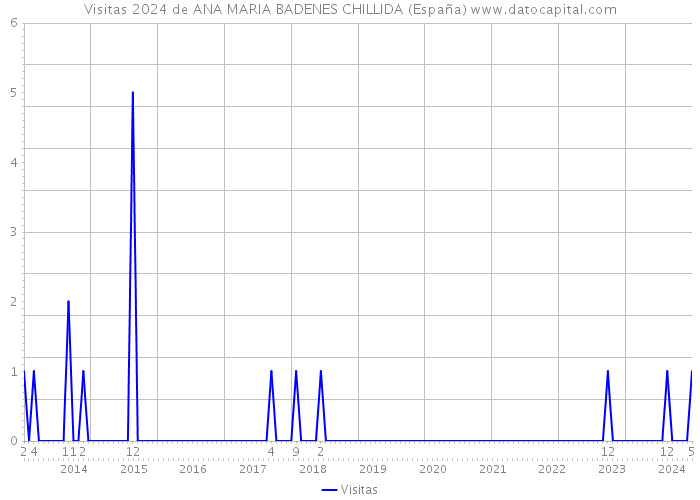 Visitas 2024 de ANA MARIA BADENES CHILLIDA (España) 