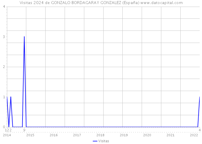 Visitas 2024 de GONZALO BORDAGARAY GONZALEZ (España) 