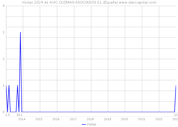 Visitas 2024 de AVIC GUZMAN ASOCIADOS S.L (España) 