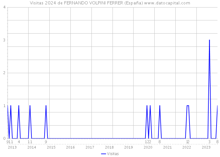 Visitas 2024 de FERNANDO VOLPINI FERRER (España) 