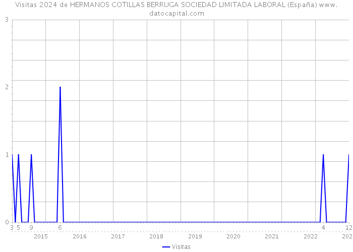 Visitas 2024 de HERMANOS COTILLAS BERRUGA SOCIEDAD LIMITADA LABORAL (España) 