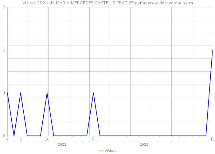 Visitas 2024 de MARIA MERCEDES CASTELLS PRAT (España) 
