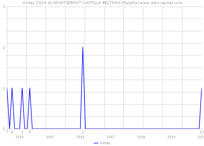 Visitas 2024 de MONTSERRAT CASTILLA BELTRAN (España) 