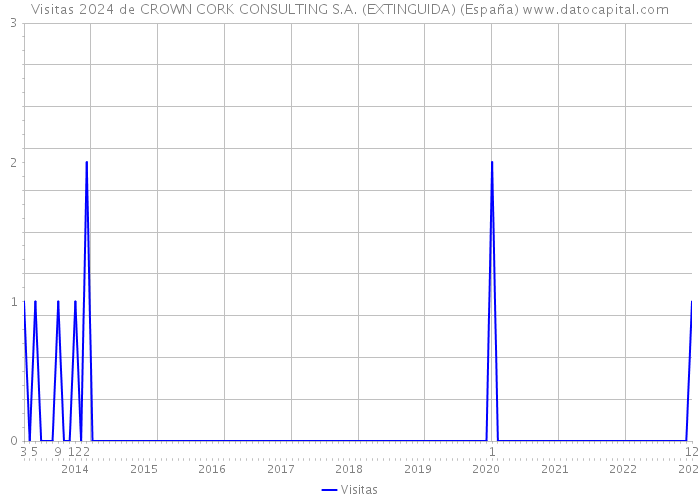 Visitas 2024 de CROWN CORK CONSULTING S.A. (EXTINGUIDA) (España) 