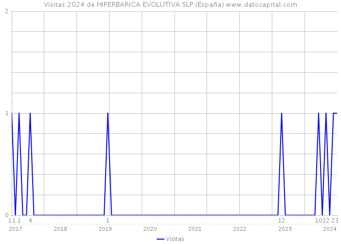 Visitas 2024 de HIPERBARICA EVOLUTIVA SLP (España) 
