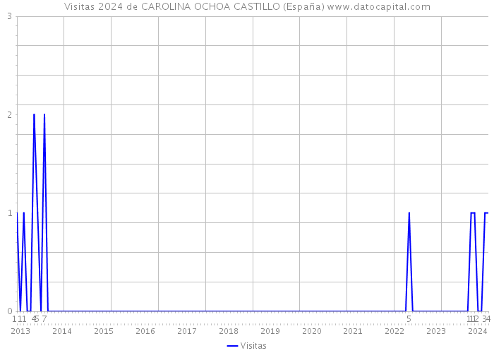 Visitas 2024 de CAROLINA OCHOA CASTILLO (España) 