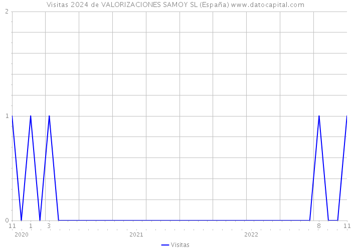 Visitas 2024 de VALORIZACIONES SAMOY SL (España) 