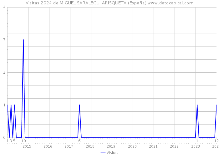 Visitas 2024 de MIGUEL SARALEGUI ARISQUETA (España) 