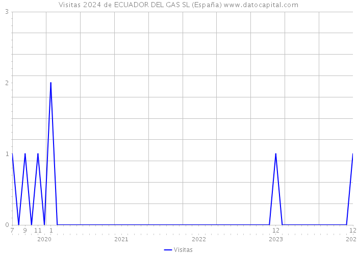 Visitas 2024 de ECUADOR DEL GAS SL (España) 