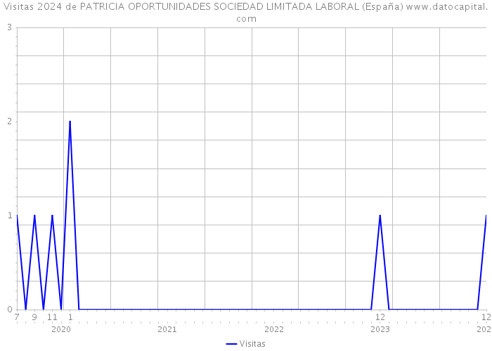 Visitas 2024 de PATRICIA OPORTUNIDADES SOCIEDAD LIMITADA LABORAL (España) 
