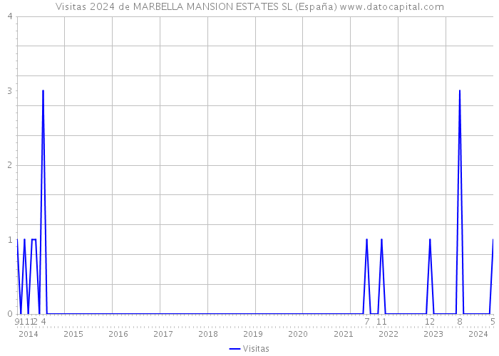 Visitas 2024 de MARBELLA MANSION ESTATES SL (España) 