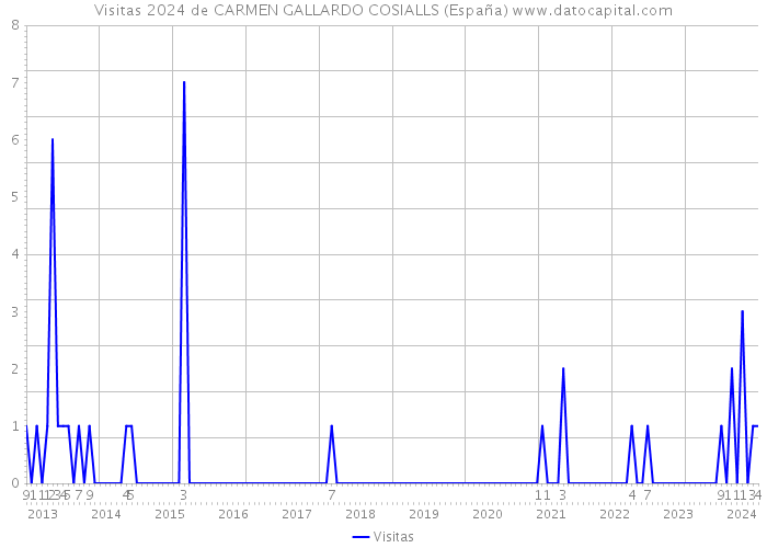 Visitas 2024 de CARMEN GALLARDO COSIALLS (España) 