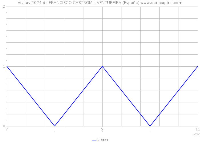 Visitas 2024 de FRANCISCO CASTROMIL VENTUREIRA (España) 