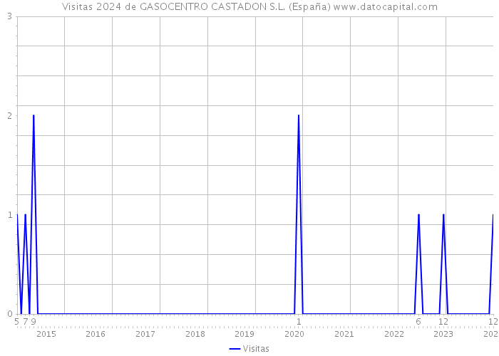 Visitas 2024 de GASOCENTRO CASTADON S.L. (España) 