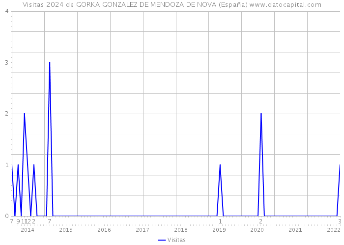 Visitas 2024 de GORKA GONZALEZ DE MENDOZA DE NOVA (España) 