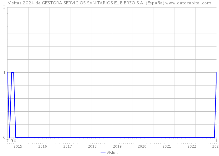 Visitas 2024 de GESTORA SERVICIOS SANITARIOS EL BIERZO S.A. (España) 