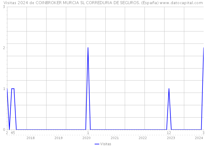Visitas 2024 de COINBROKER MURCIA SL CORREDURIA DE SEGUROS. (España) 