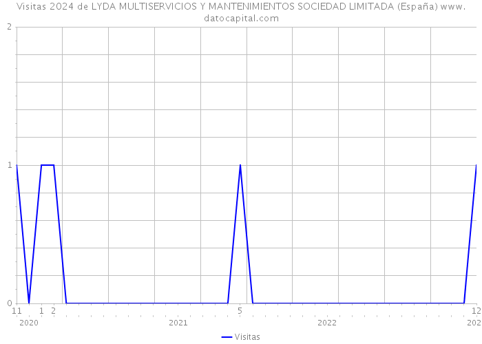 Visitas 2024 de LYDA MULTISERVICIOS Y MANTENIMIENTOS SOCIEDAD LIMITADA (España) 