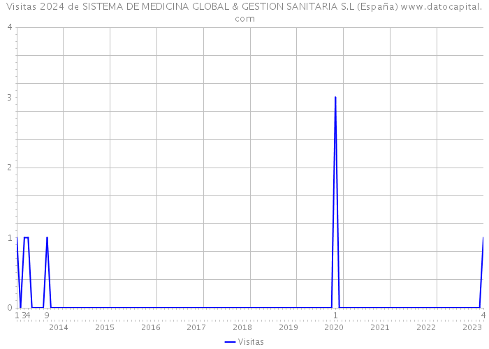 Visitas 2024 de SISTEMA DE MEDICINA GLOBAL & GESTION SANITARIA S.L (España) 