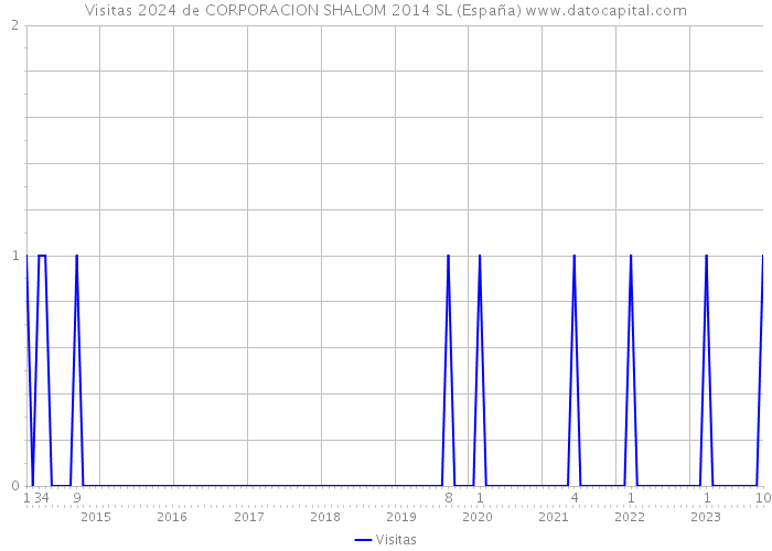 Visitas 2024 de CORPORACION SHALOM 2014 SL (España) 