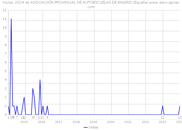 Visitas 2024 de ASOCIACIÓN PROVINCIAL DE AUTOESCUELAS DE MADRID (España) 