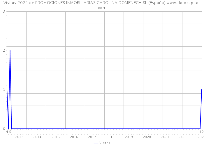 Visitas 2024 de PROMOCIONES INMOBILIARIAS CAROLINA DOMENECH SL (España) 