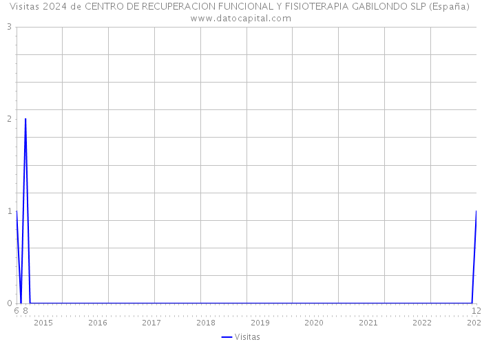 Visitas 2024 de CENTRO DE RECUPERACION FUNCIONAL Y FISIOTERAPIA GABILONDO SLP (España) 