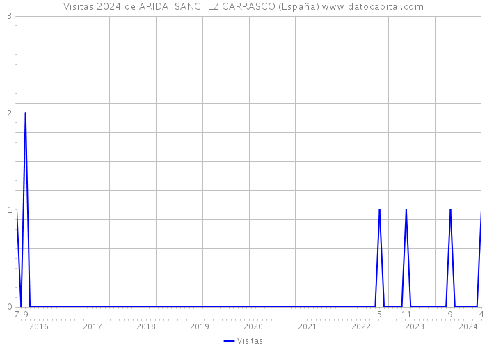 Visitas 2024 de ARIDAI SANCHEZ CARRASCO (España) 