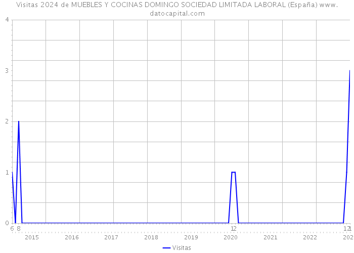 Visitas 2024 de MUEBLES Y COCINAS DOMINGO SOCIEDAD LIMITADA LABORAL (España) 