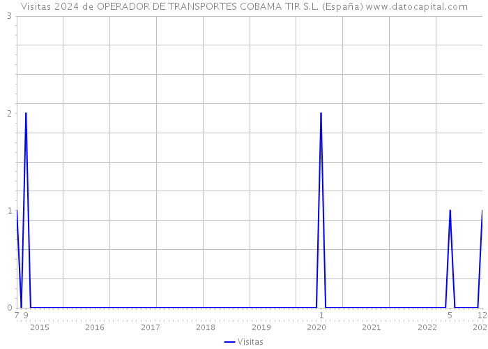 Visitas 2024 de OPERADOR DE TRANSPORTES COBAMA TIR S.L. (España) 