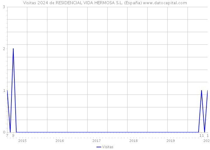 Visitas 2024 de RESIDENCIAL VIDA HERMOSA S.L. (España) 