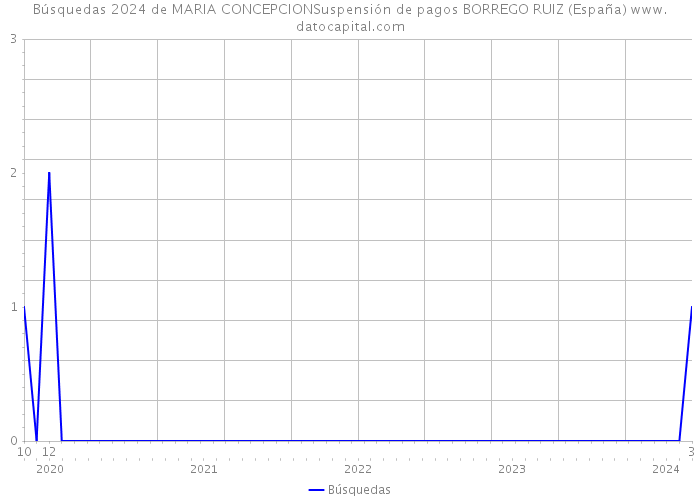 Búsquedas 2024 de MARIA CONCEPCIONSuspensión de pagos BORREGO RUIZ (España) 