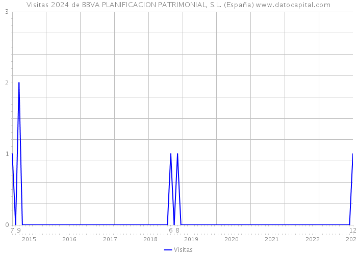 Visitas 2024 de BBVA PLANIFICACION PATRIMONIAL, S.L. (España) 