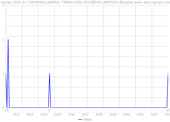 Visitas 2024 de CONYMAN LABORAL TARRAGONA SOCIEDAD LIMITADA (España) 